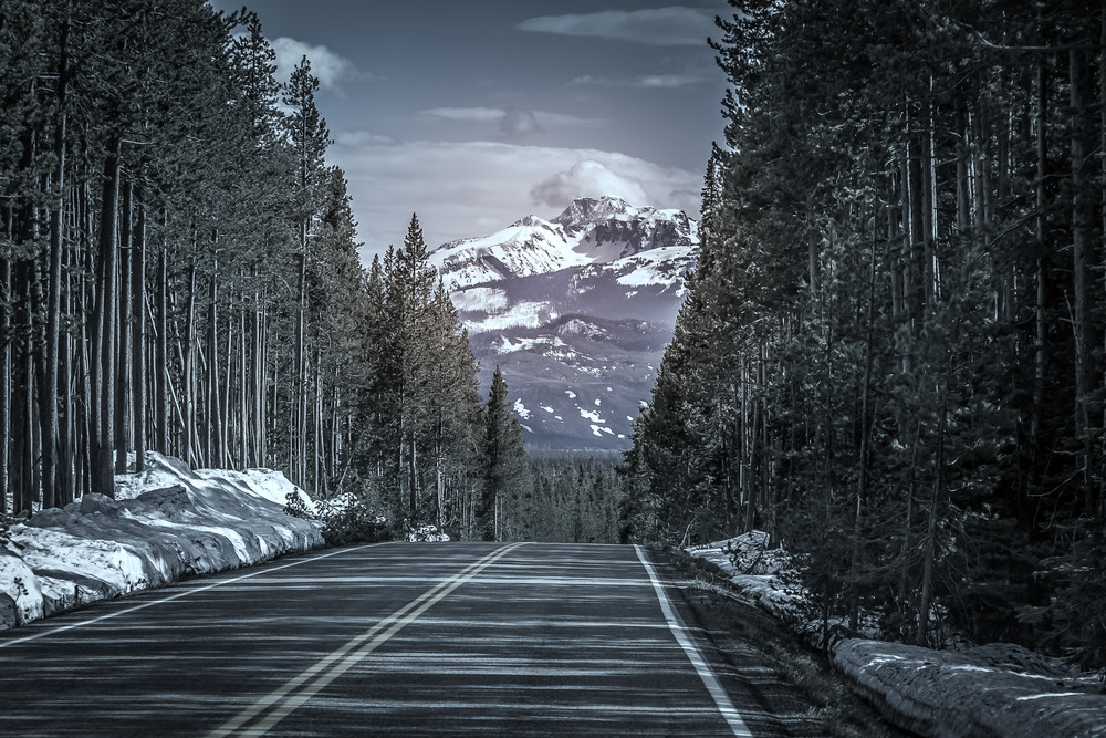 Yellowstone Highway Photography Art | Connie Villa Photography