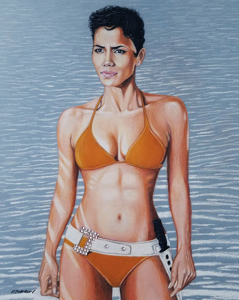 24x36in Hot Model Thong Bikini Wall Art Print | Satin Smooth Finish |  Vibrant Colors