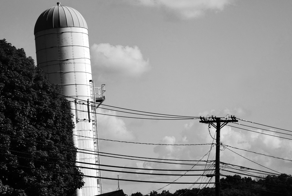 Silo Leaning Photography Art | Peter Welch