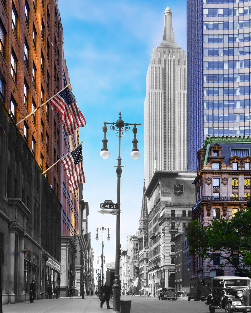 Empire State Building From 41st Street And 5th Avenue Art | Mark Hersch Photography
