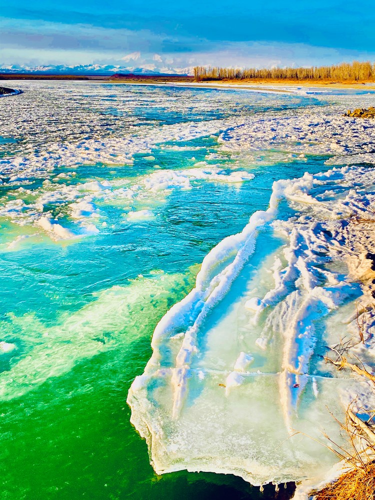 Susitna Icing Up Photography Art | Visionary Adventures, LLC