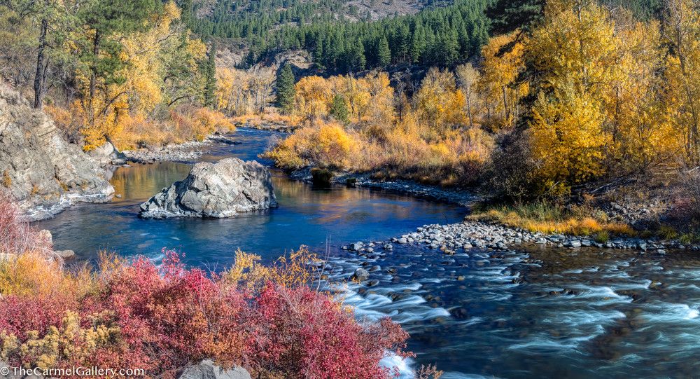 Autumn Glow, Truckee River -  Limited Edition Photographic Print