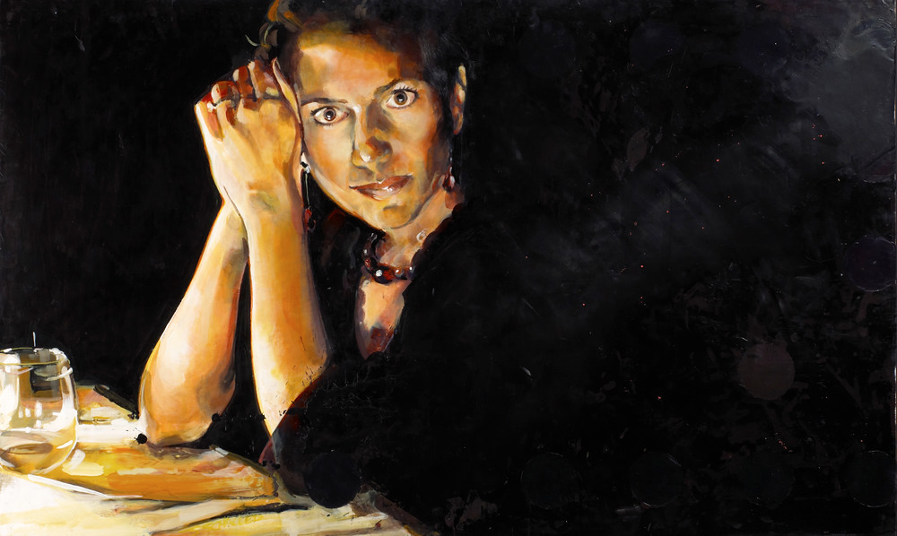 Woman In Black Art | Jeff Schaller