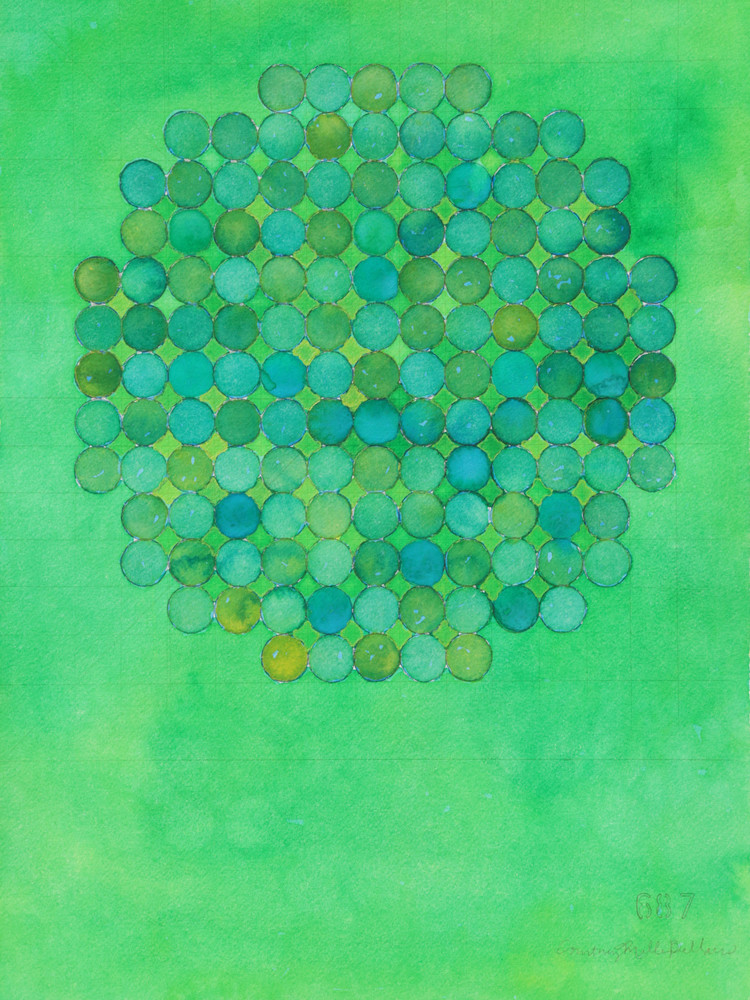 Circle Circle, Green On Green Ii Art | Courtney Miller Bellairs Artist
