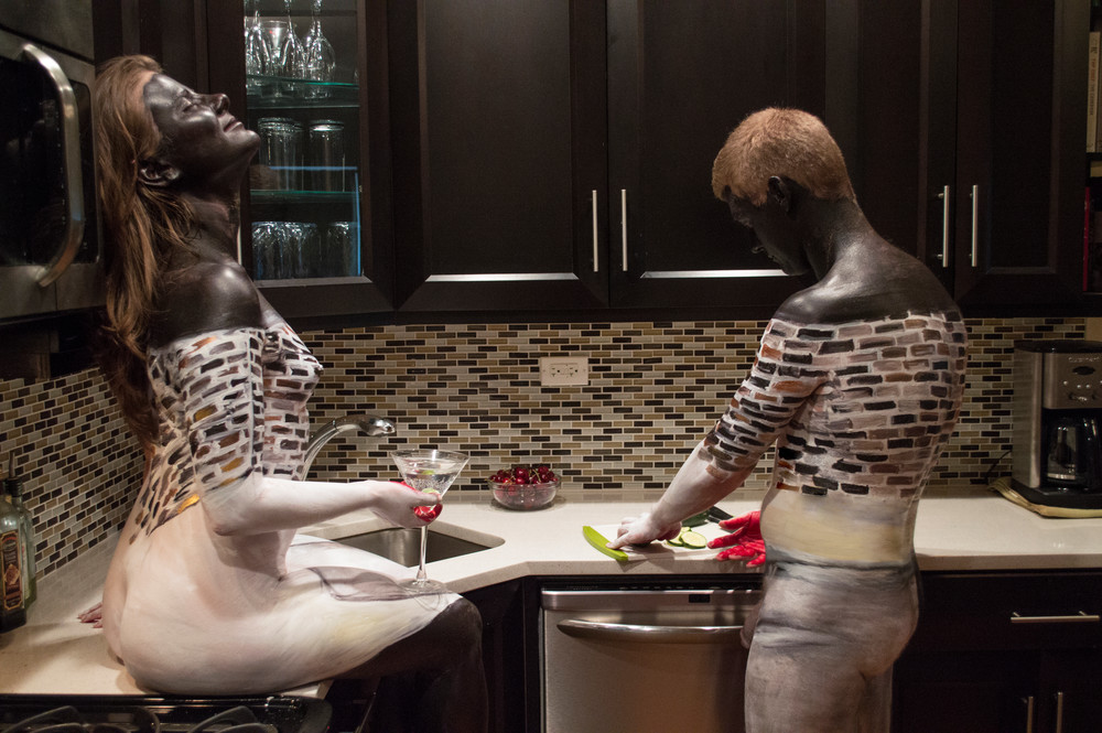 Bodypaintography: 'kitchen' 2014, New York Art | BODYPAINTOGRAPHY