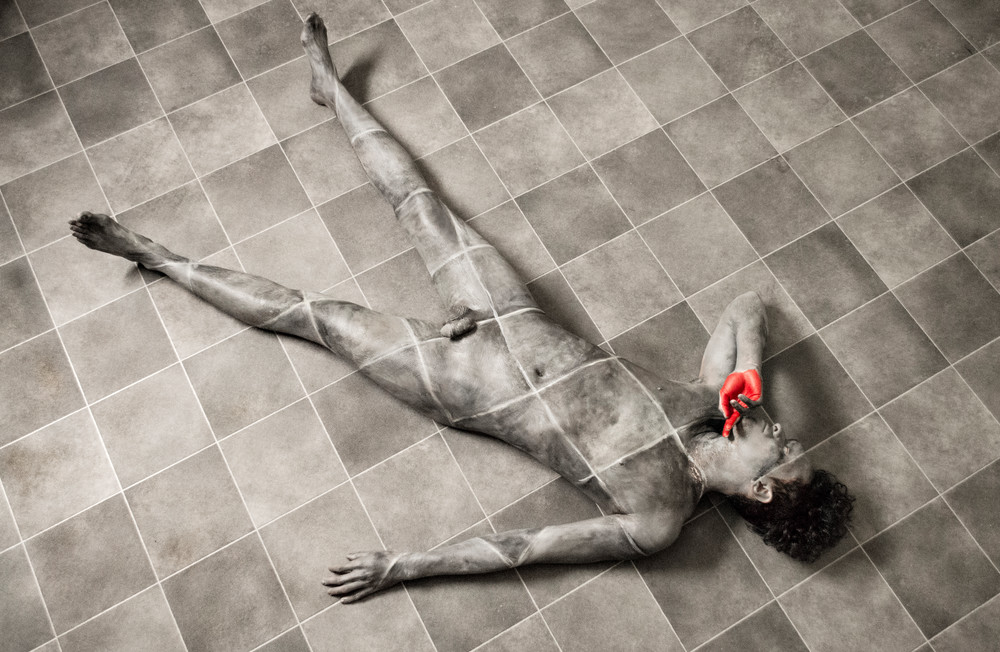 Bodypaintography: 'garage Tiles' 2015, New York Art | BODYPAINTOGRAPHY