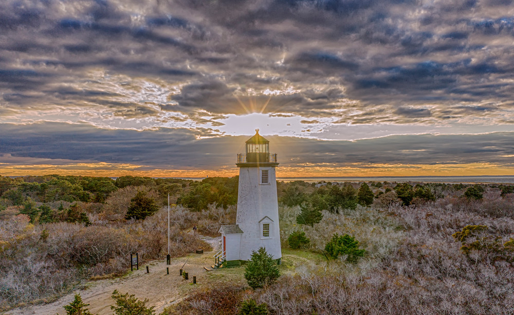 Cape Poge Light Sunset Clouds Art | Michael Blanchard Inspirational Photography - Crossroads Gallery