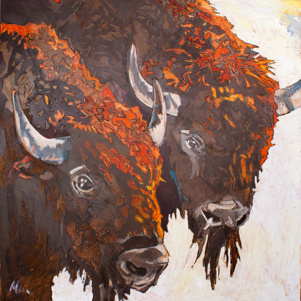Bison Fire Art | mwarrenstudio