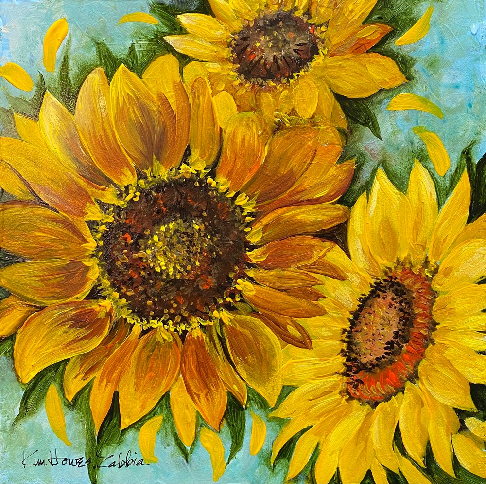 Sunflower Day Art | Kim Zabbia 