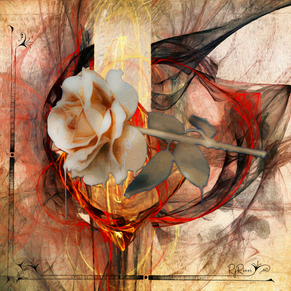 Bleeding Rose Art | R.j.Ricci Art