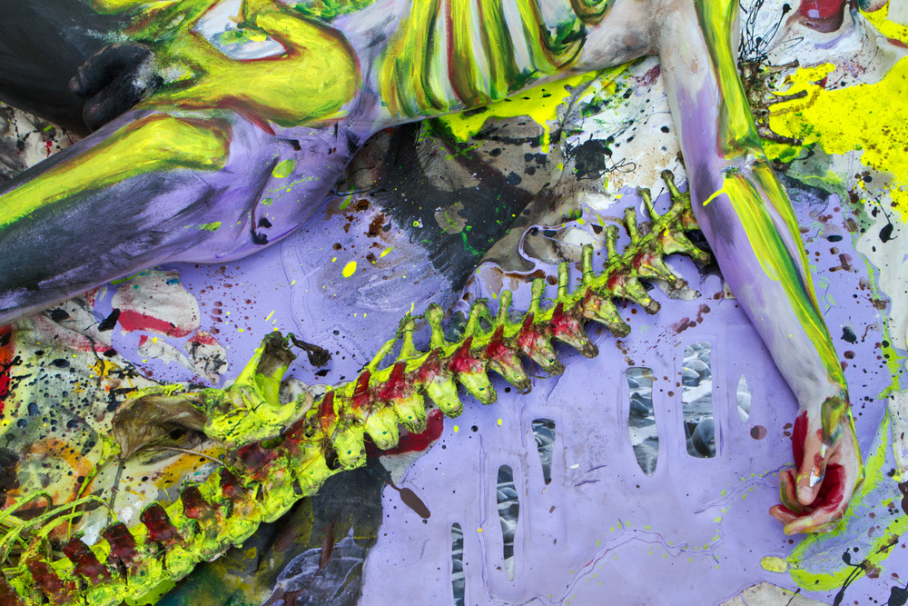 Bodypaintography: 'alligator Carcass Painting' 2013, Florida Art | BODYPAINTOGRAPHY