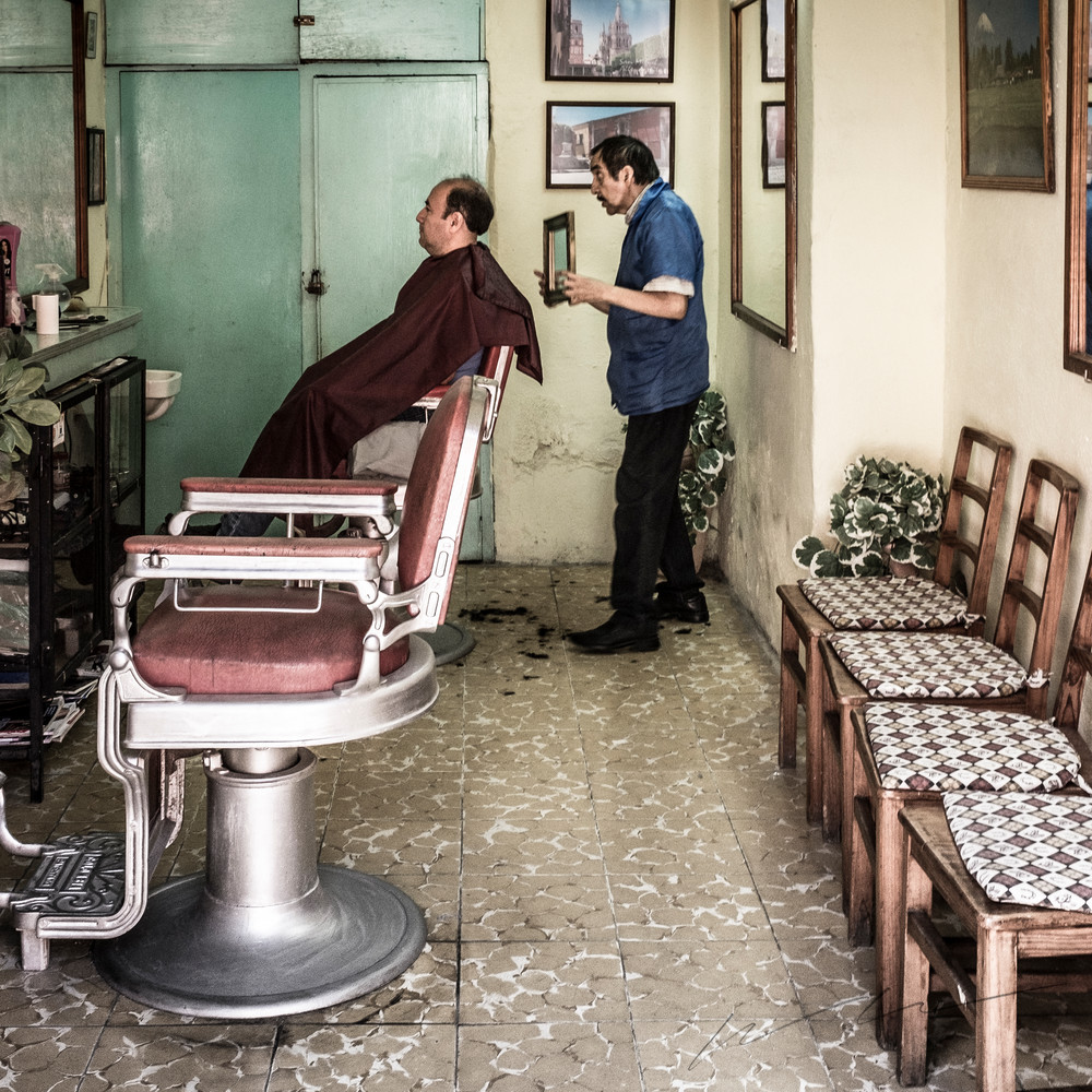 Barber El Peluquero Photography Art | Harry John Kerker Photo Artist