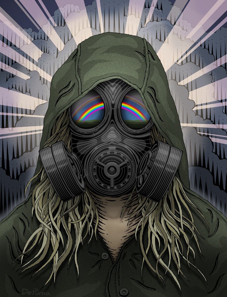 Gas Mask Rainbow 