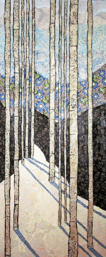 Blue Winter Reversed Art | Sharon Tesser LLC Blue Winter Reversed Art | Sharon Tesser LLC