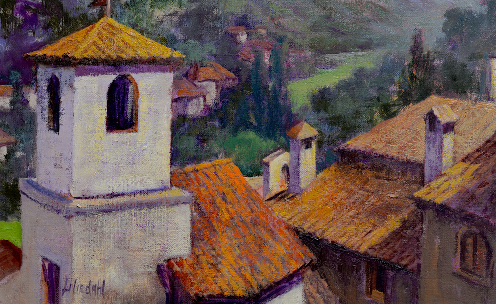 Italian Hilltown Rooftops Art | Liliedahl Art Italian Hilltown Rooftops Art | Liliedahl Art