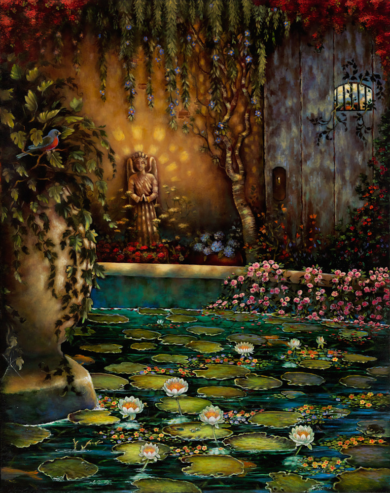 Enchanted Garden Wall Art Print by Mia Pratt