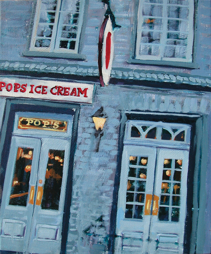 Pops Ice Cream Large Art | Joan Cox Art