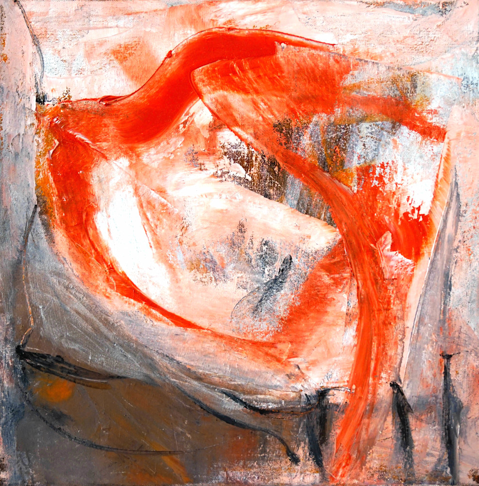 'red Bird' 20x20 Inches. Art | Art Space 349