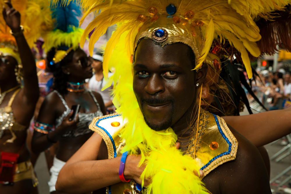 Caribbean performers in the 2011 Pride Parade on New York's Fifth Avenue.