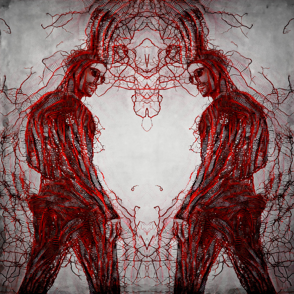 Bunny Man | Red Electricity Reflection Art | SkotoArt