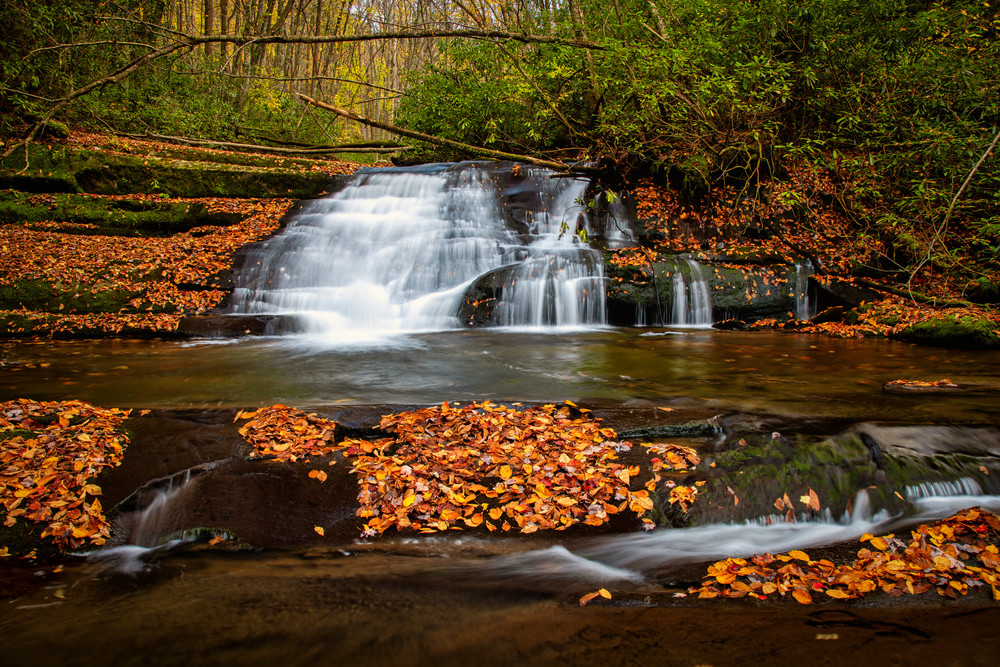 Meadow Branch Waterfall No. 1 - Smoky Mountains fine-art photography prints