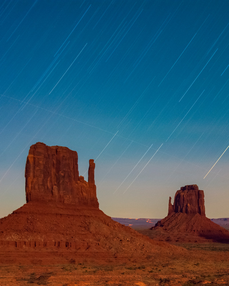 Star Trails Over Monument Photography Art | Call of the Mountains Photography