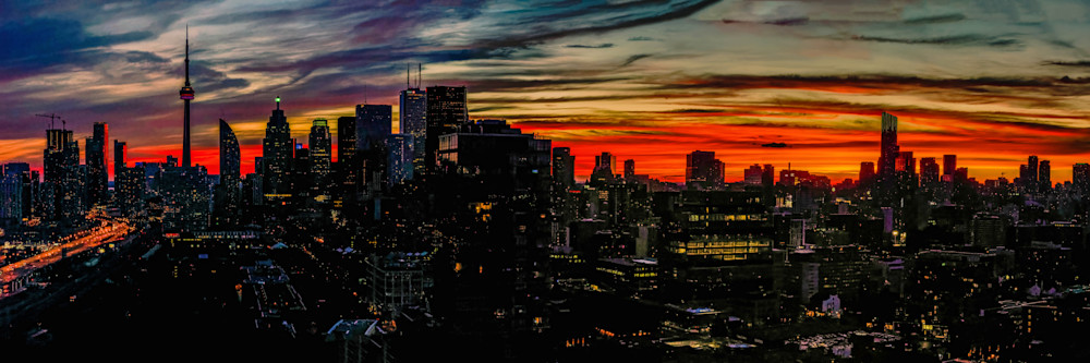 Toronto Skyline Sunset Photography Art | FocusPro Services, Inc.