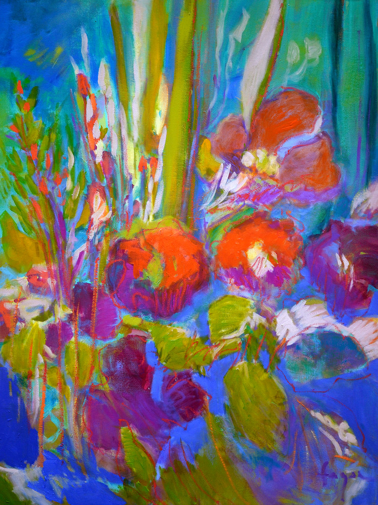 Oversize Flower Painting by Dorothy Fagan