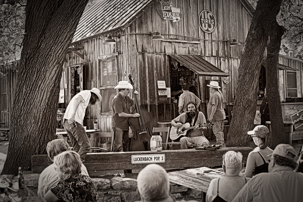 Pickers In Luckenbach Photography Art | Lance Haynes