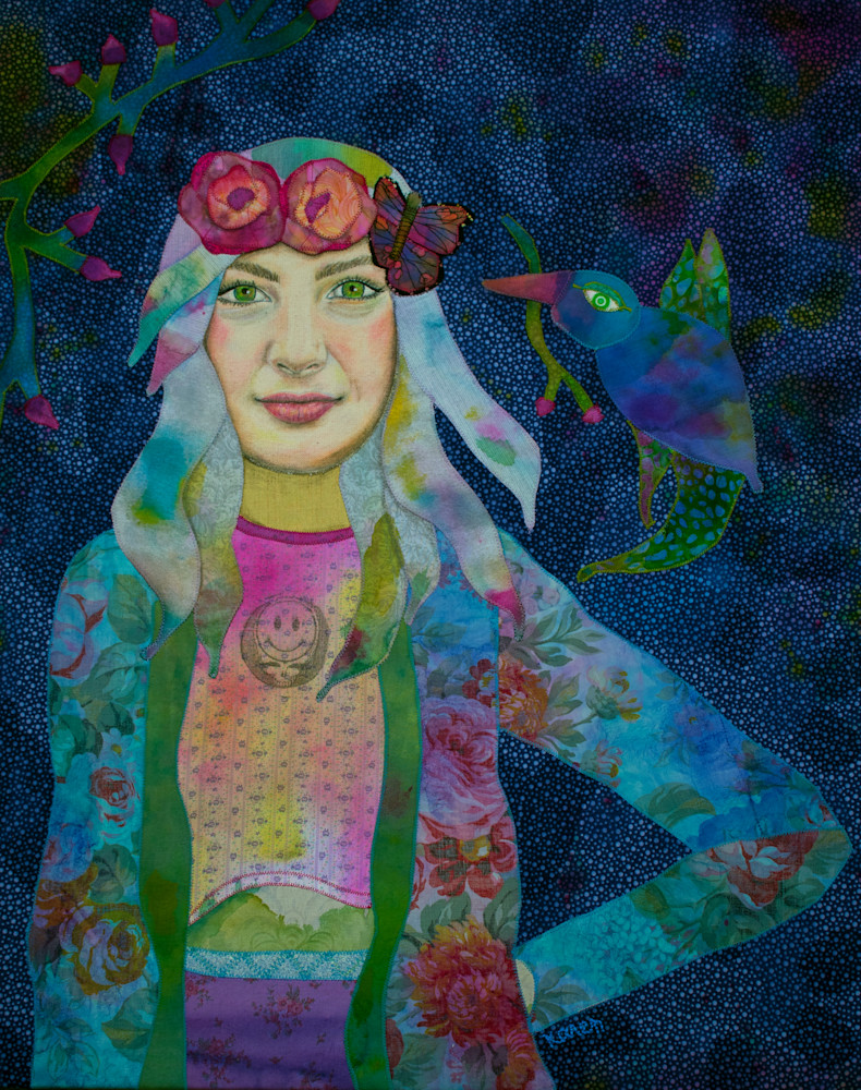 Girl With Kaleidoscope Eyes  Art | Karen Payton Art