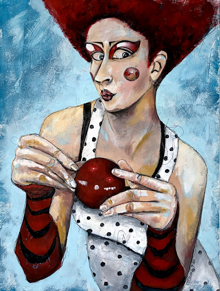 Circus Red Ball Art | Goddess Knows Art