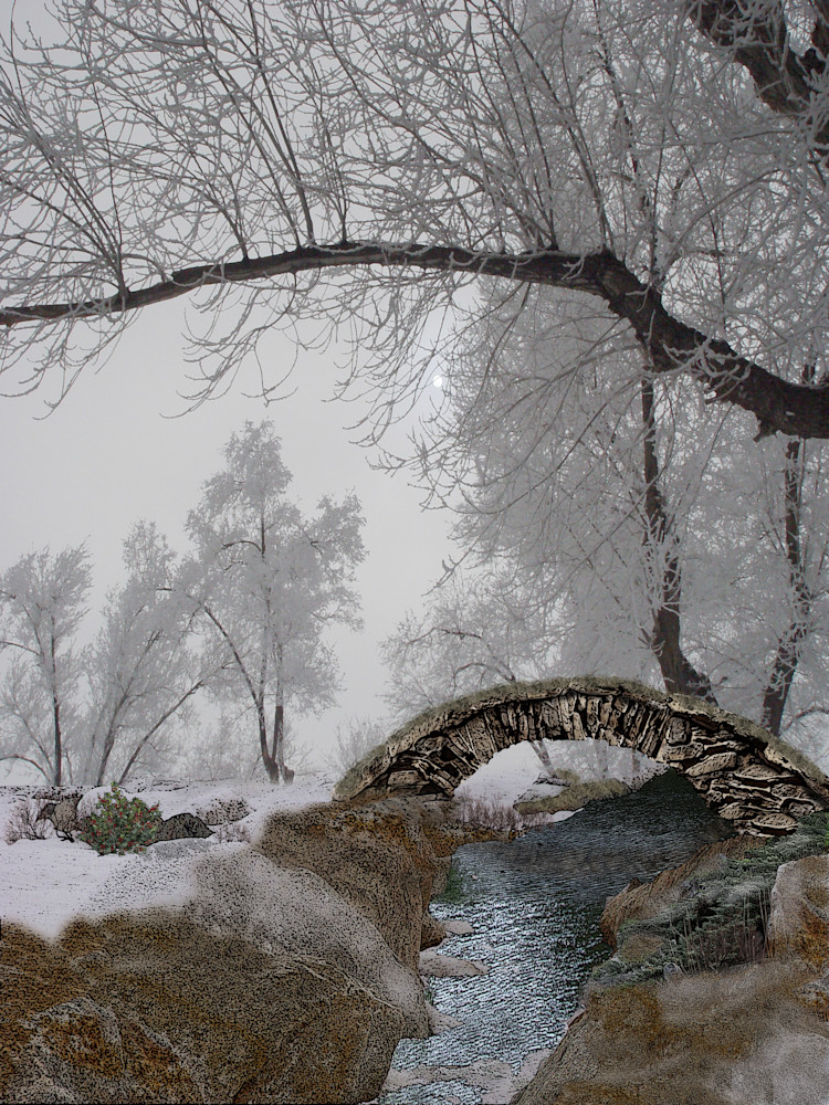 Footbridge Over The Creek Art | Art from the Soul