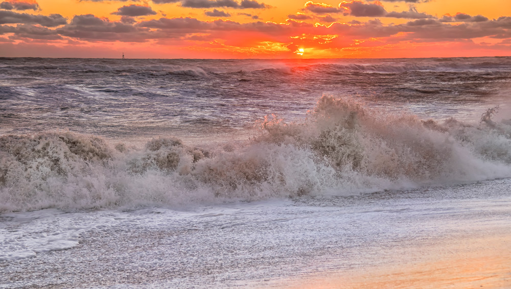 South Beach Sunset Crashing Waves Art | Michael Blanchard Inspirational Photography - Crossroads Gallery
