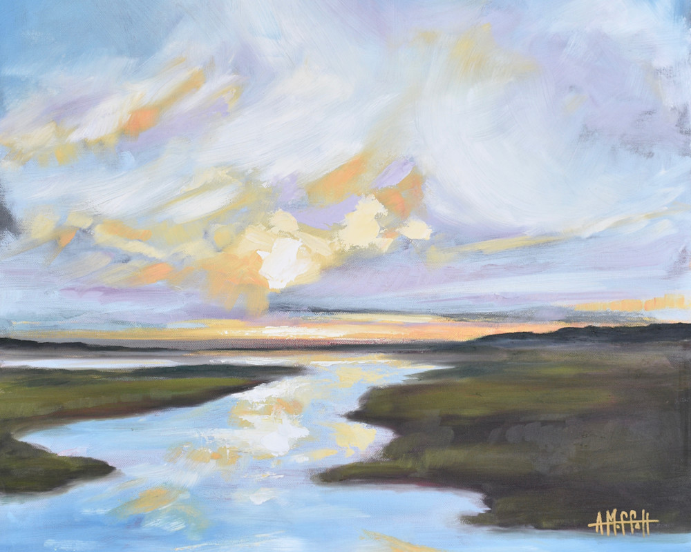 Giclee Print Lowcountry Daybreak - Landscape- by April Moffatt