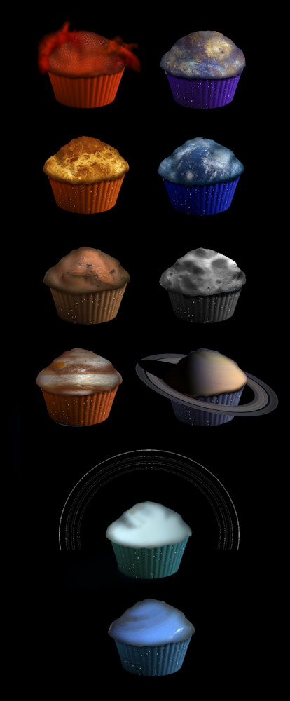 Edible Solar System  (Vertical) Art | Art from the Soul
