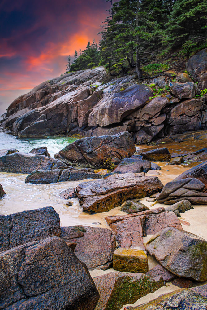 Acadia Coast Dusk Photography Art | Robert Vielee Photography