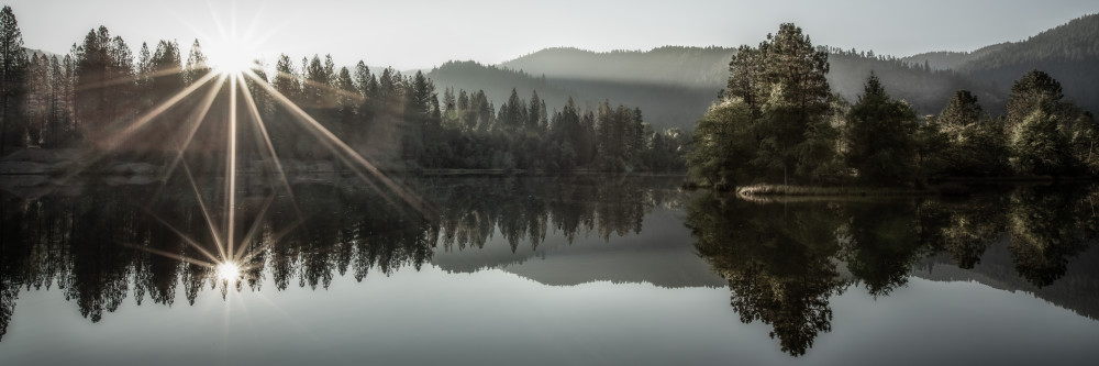 Lewiston Lake   Panorama Photography Art | 4 points photography