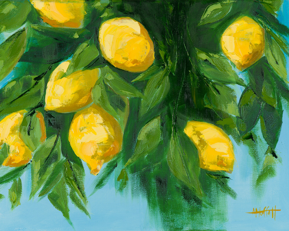 Giclee Print Italian Lemons Art by April Moffatt