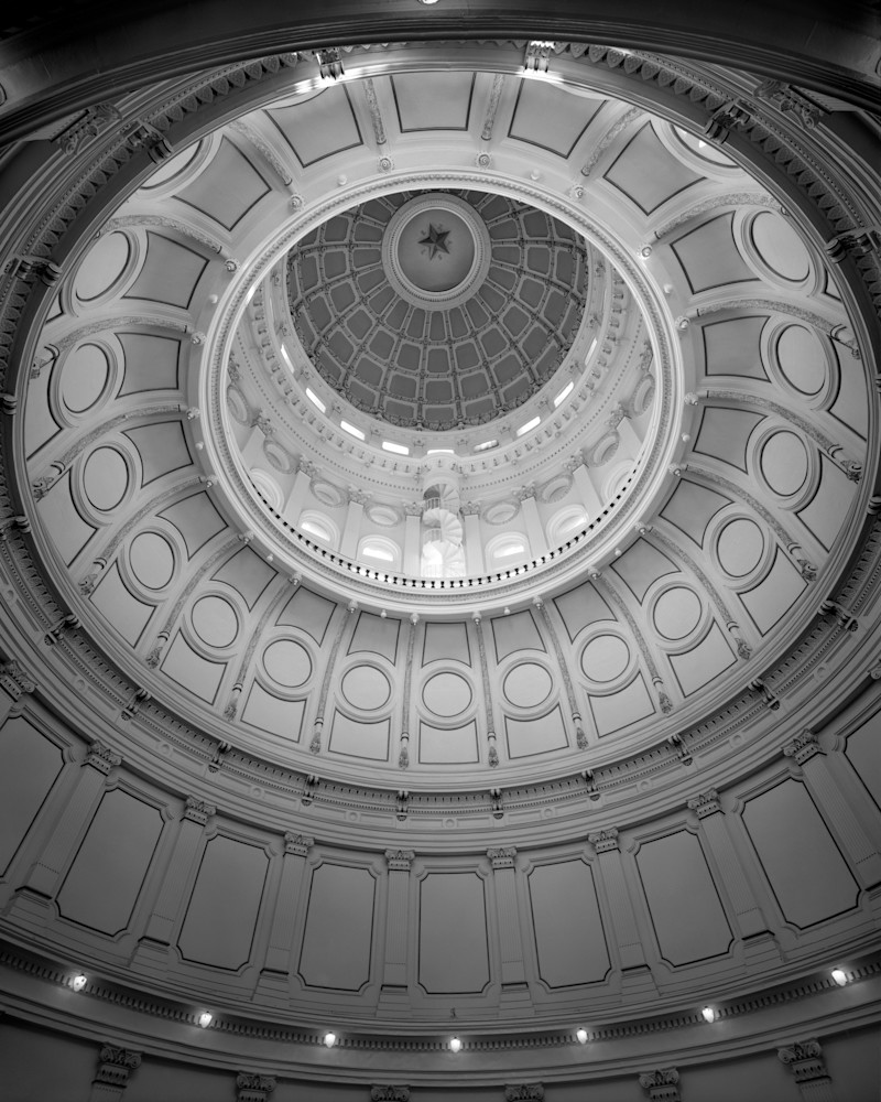 Rotunda Dome, Texas State Capitol, 1882 08, Austin, Texas (1975) Photography Art | Rick Gardner Photography