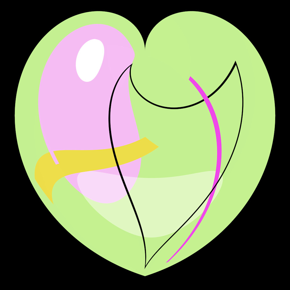 Pastel Green Heart/Merch Art | karenihirsch