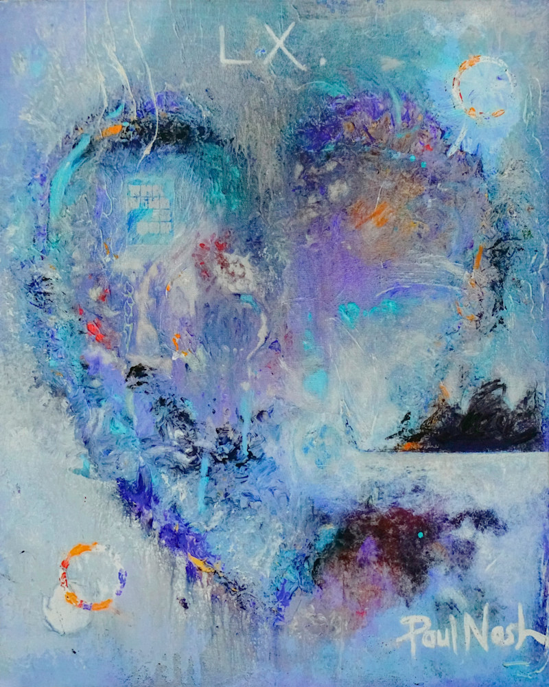 Blue Heart Art | Paul Nash Art