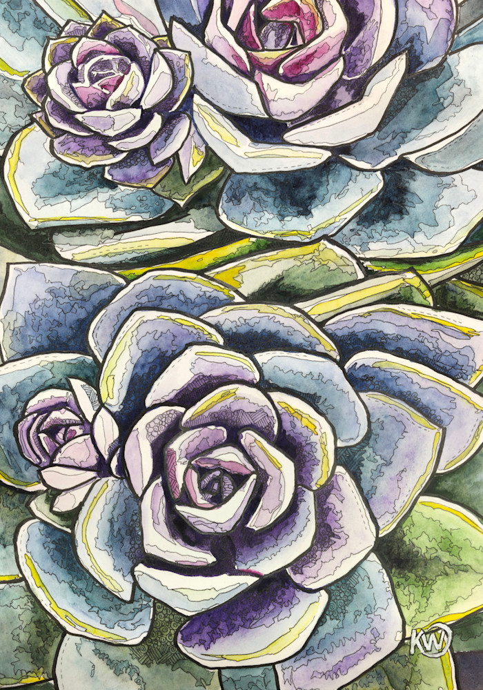 Succulent Art | Water+Ink Studios Succulent Art | Water+Ink Studios