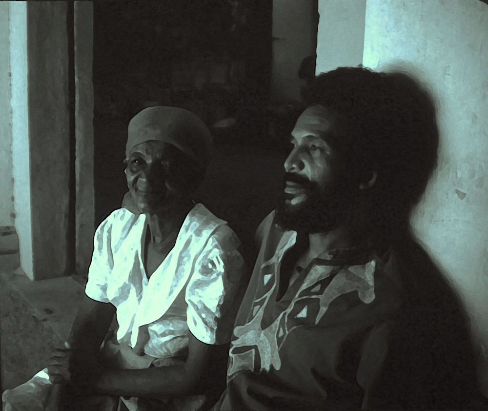 Ali And Elder (Kingston, Jamaica) B&W Photography Art | Barbara DuMetz