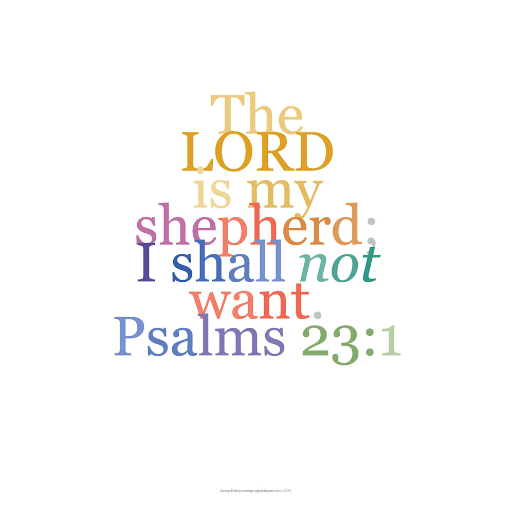 Psalm 23:1 Faith Verse