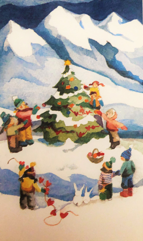 Christmas In The Mountains Art | Phyllis Tracy Fine Art