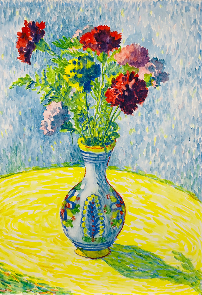 Van Gogh's Carnations (Watercolor) Art | Valerie Larson Art & Design