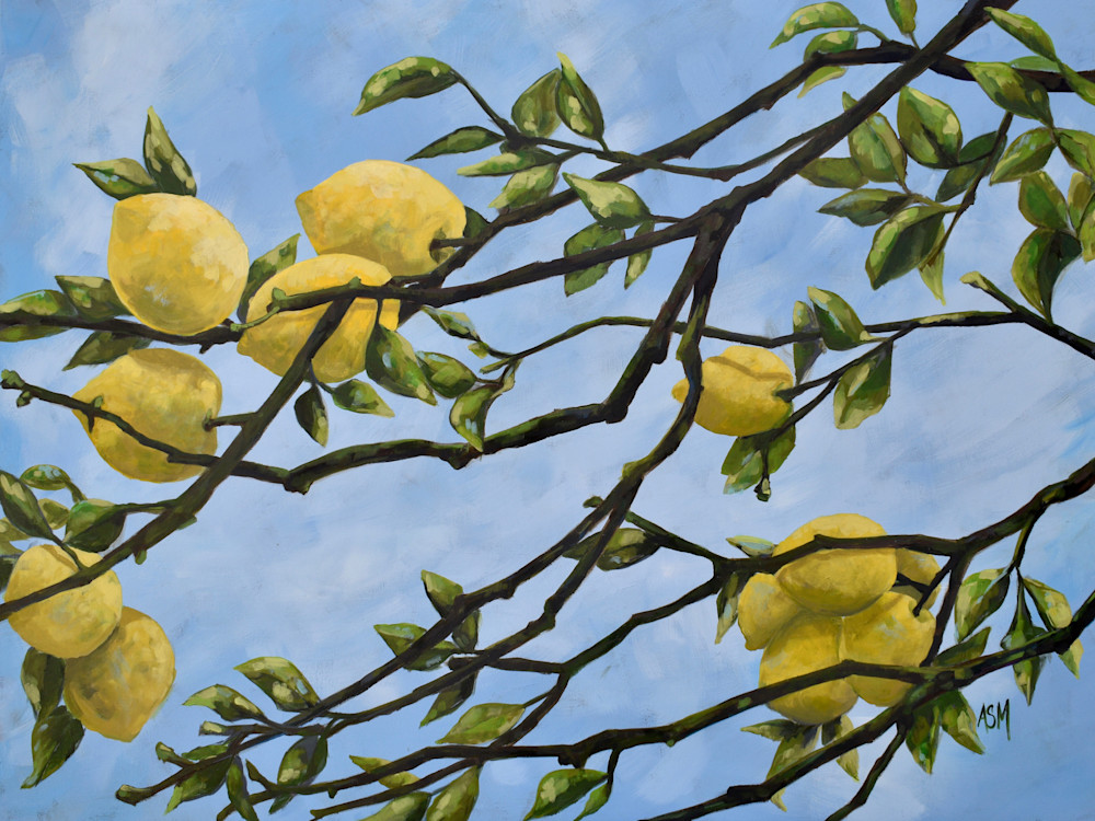Giclee Print -  Italian Lemons - by April Moffatt