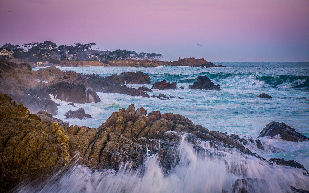 Crashing  Waves Sunrise, Pacific Grove Photography Art | Brad Wright Photography