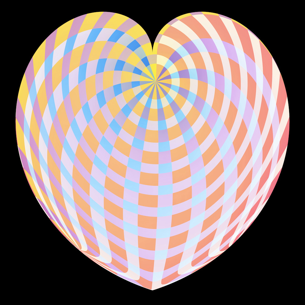 Pastel Plaid Heart Art | karenihirsch