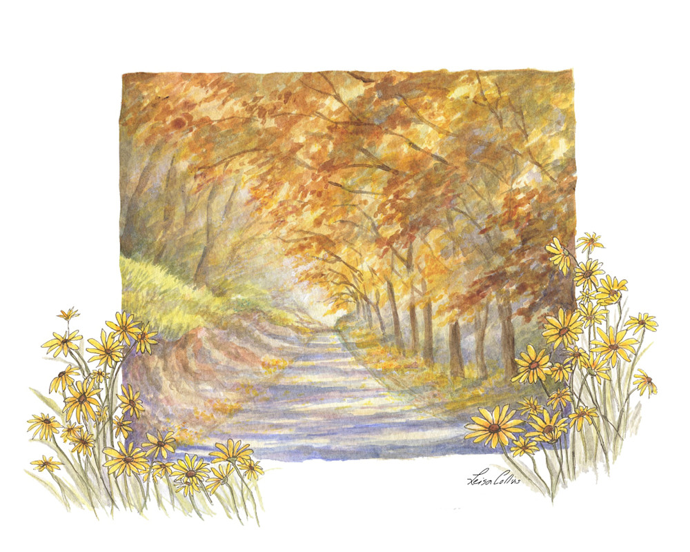 Country Scene In Fall Art | Leisa Collins Art